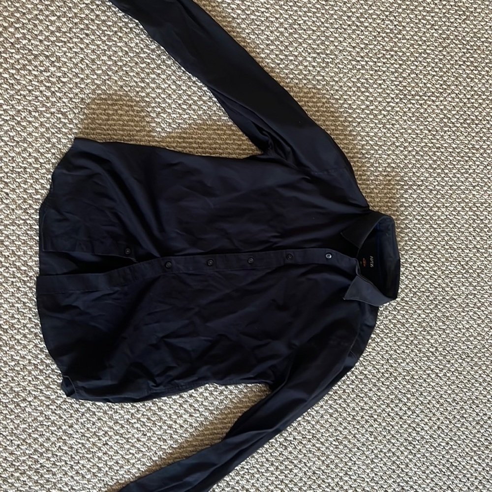 Long sleeve black button up